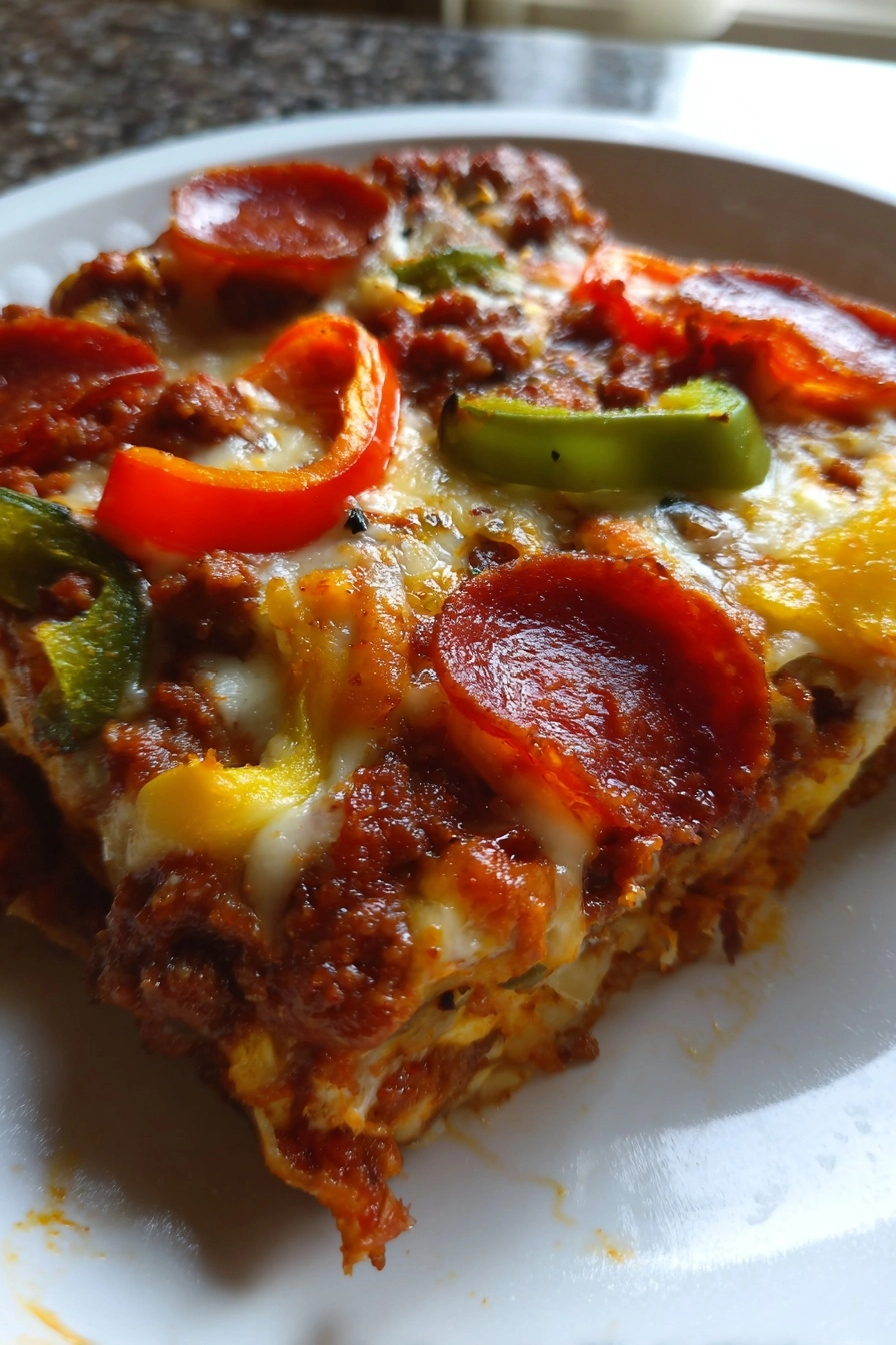 Keto Pizza Casserole