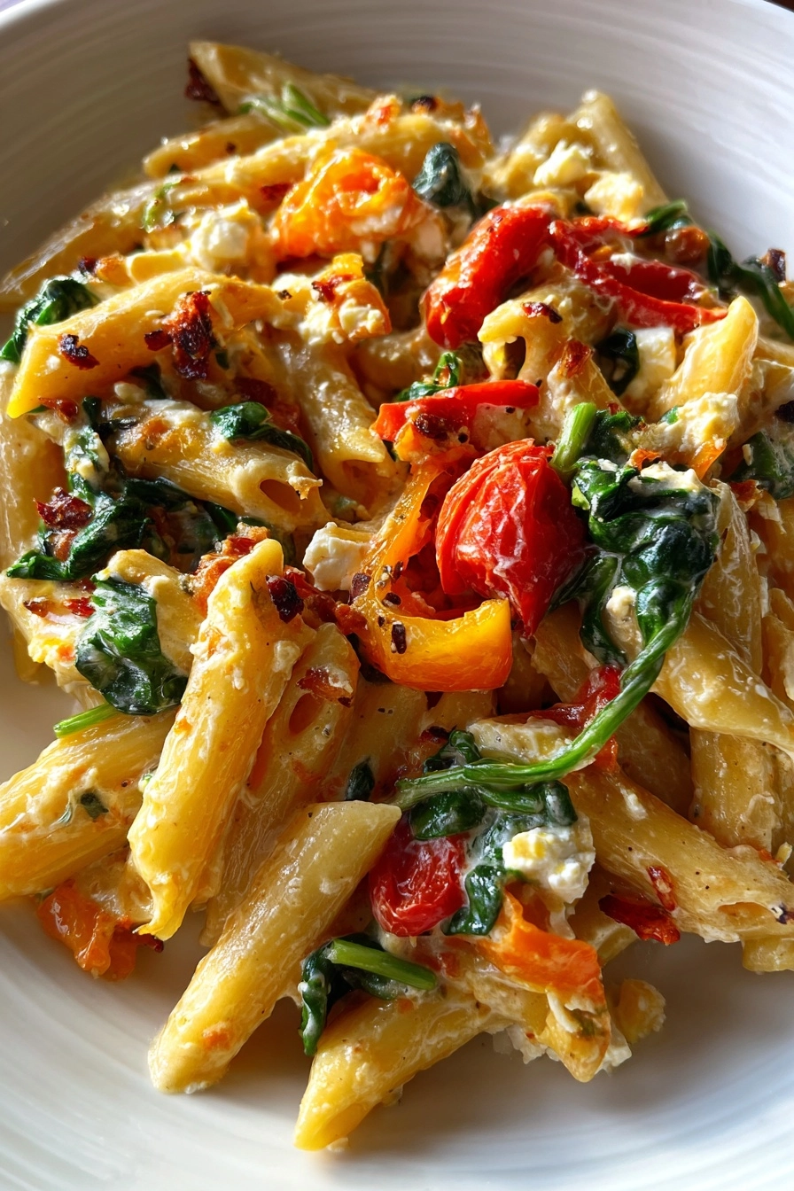 Healthy Baked Feta Pasta Vegetables: A Flavorful Twist! Healthy Baked Feta Pasta Vegetables