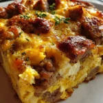 Keto sausage egg casserole recipe for a delicious breakfast! keto sausage egg casserole recipe