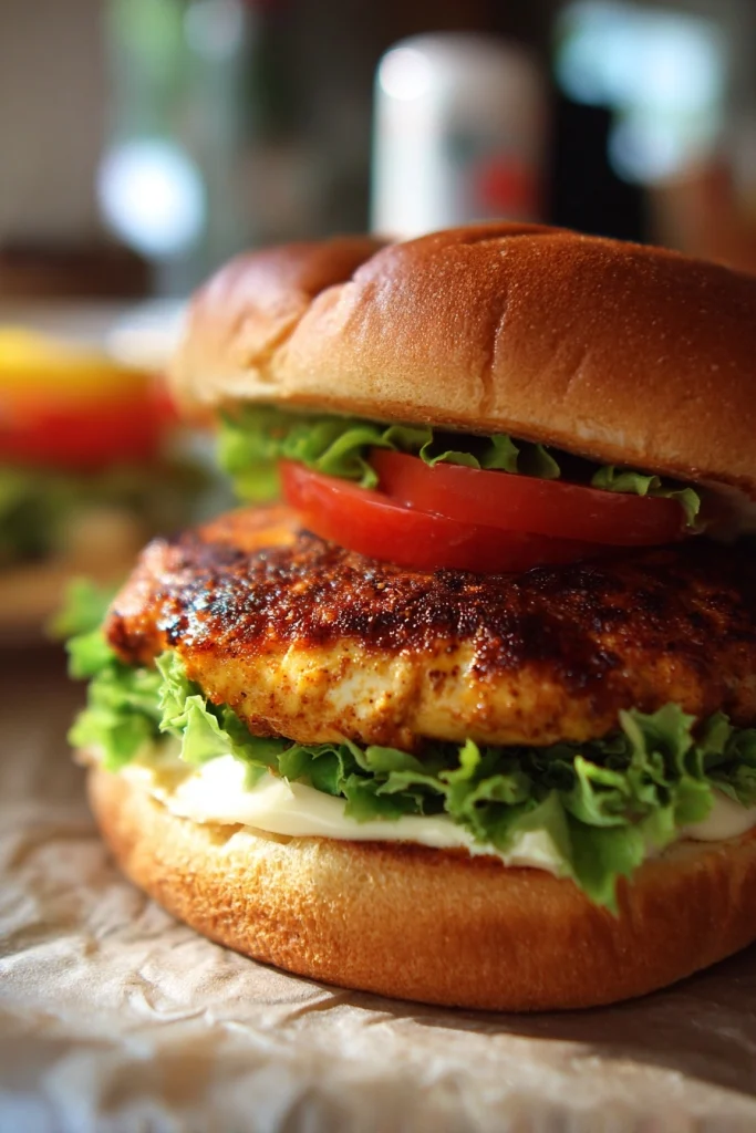 juicy chicken burgers recipe