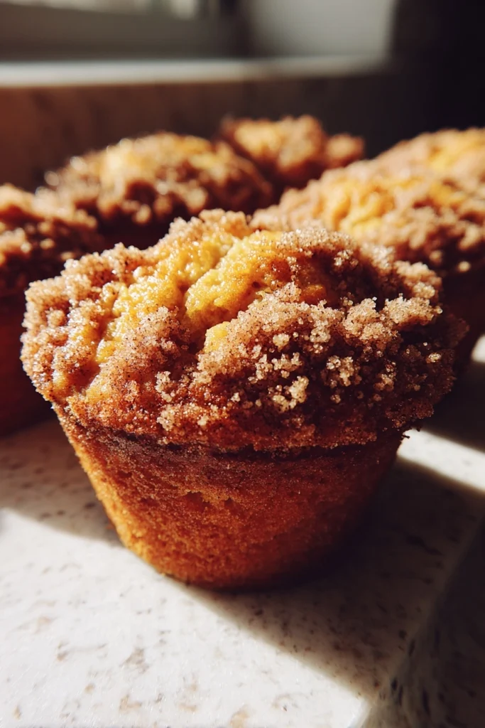 Pumpkin Spice Muffins with Brown Sugar Streusel