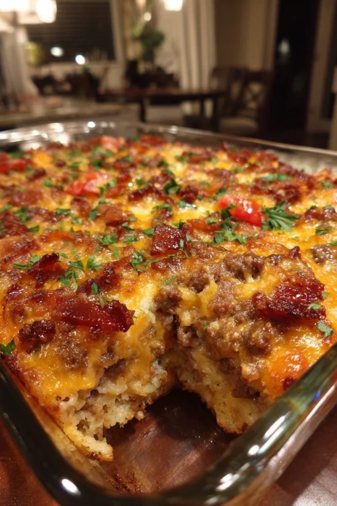 bacon cheeseburger casserole recipe easy