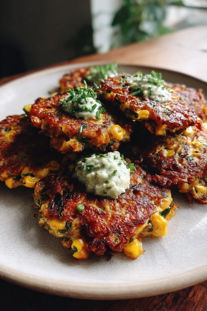 zucchini corn black bean fritters recipe