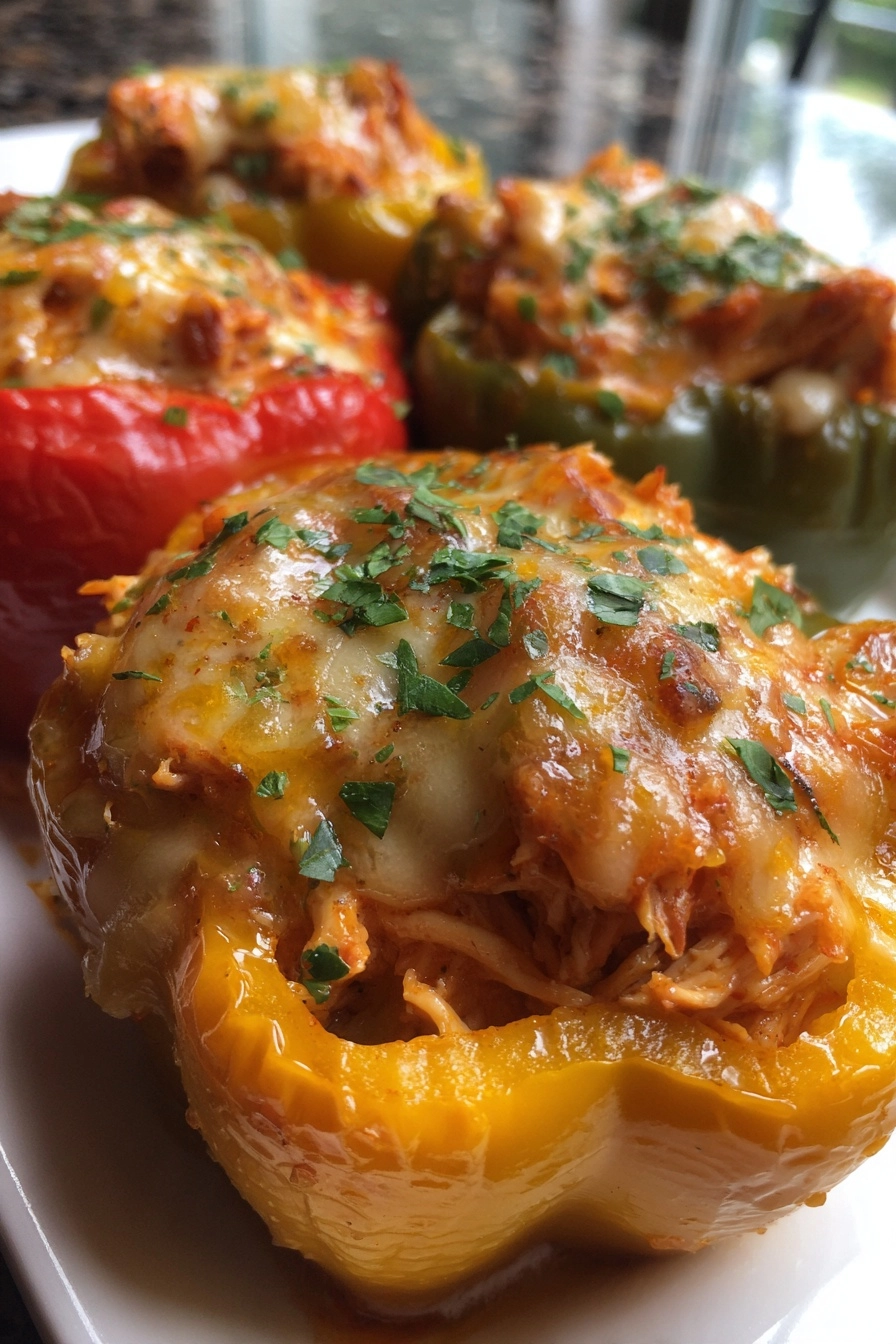 Gluten-Free Buffalo Chicken Stuffed Peppers That Delight! Gluten-Free Buffalo Chicken Stuffed Peppers