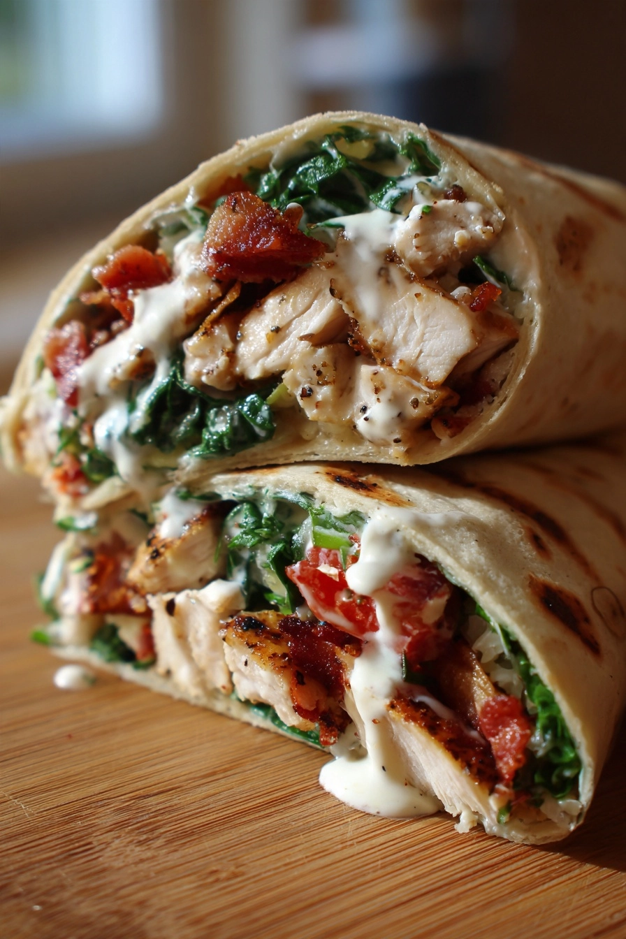 Gluten-Free Chicken Bacon Ranch Wraps