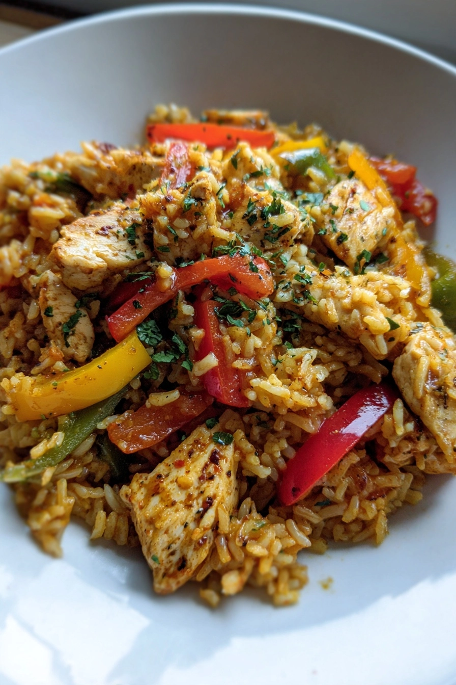 Gluten-Free Chicken Fajita Rice Skillet: Easy & Delicious! Gluten-Free Chicken Fajita Rice Skillet