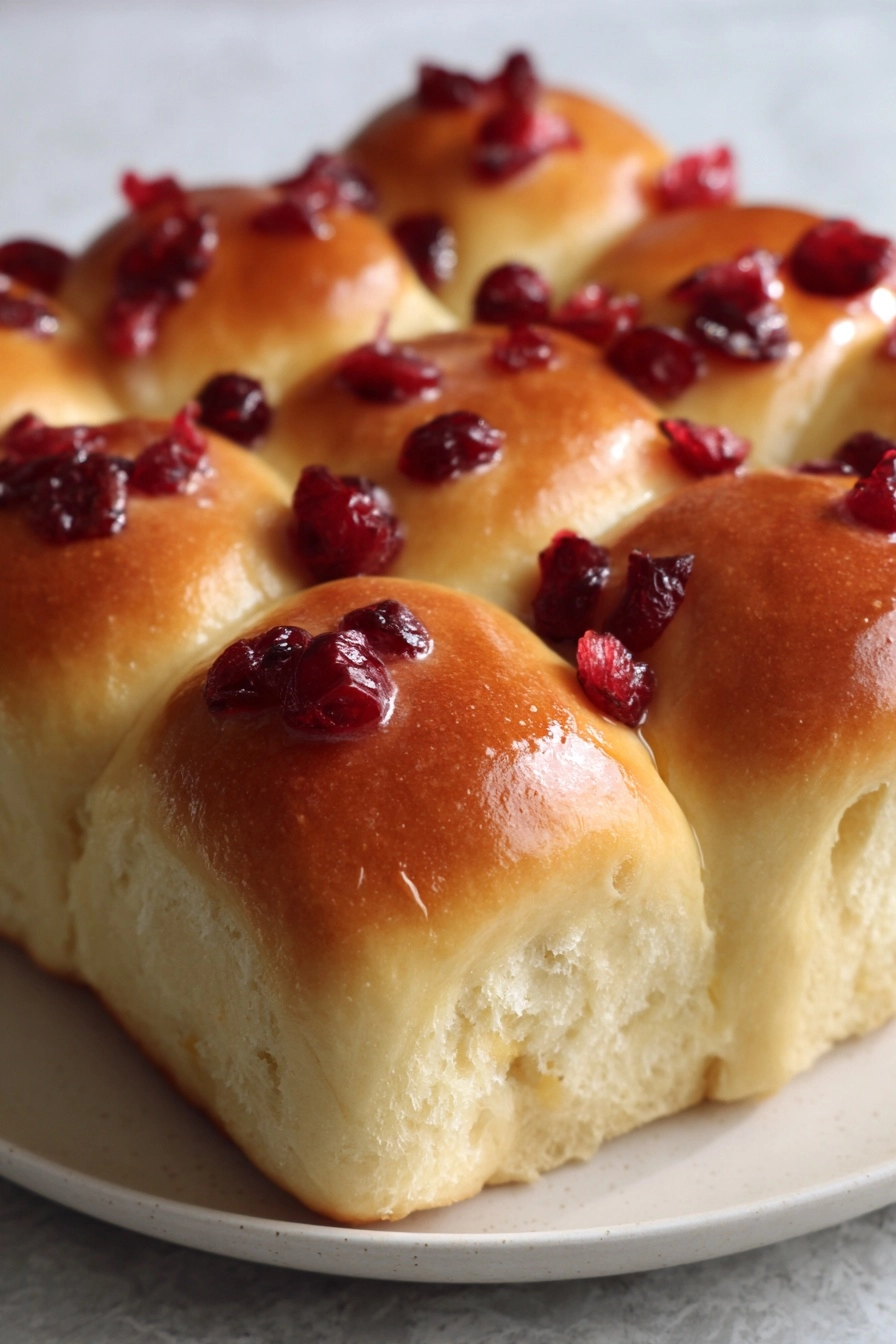 Gluten-Free Cranberry Orange Dinner Rolls