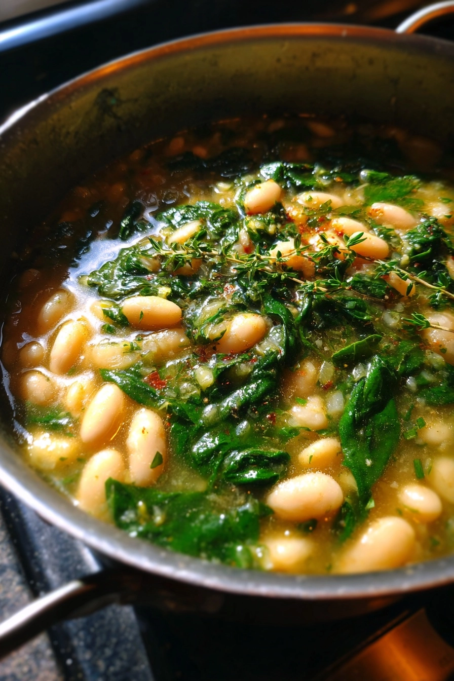 Gluten-Free White Bean and Spinach Soup
