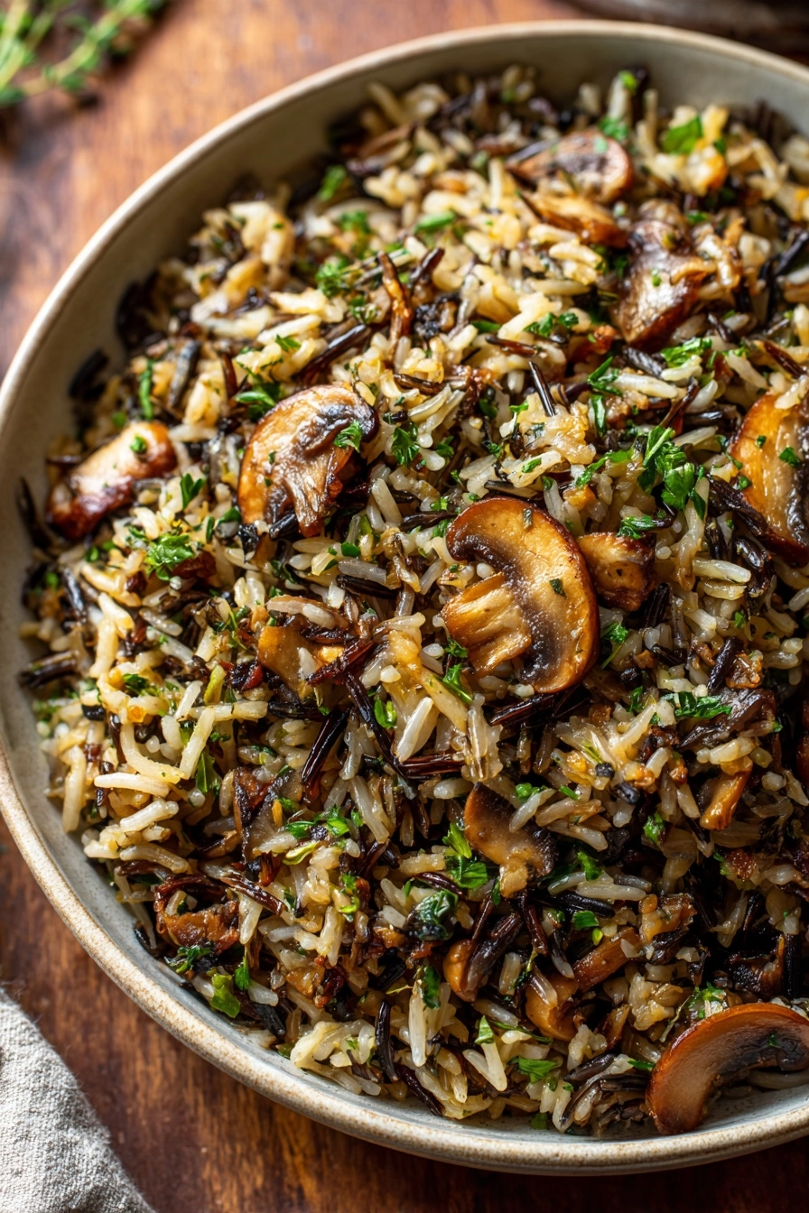 Gluten-Free Wild Rice Mushroom Stuffing
