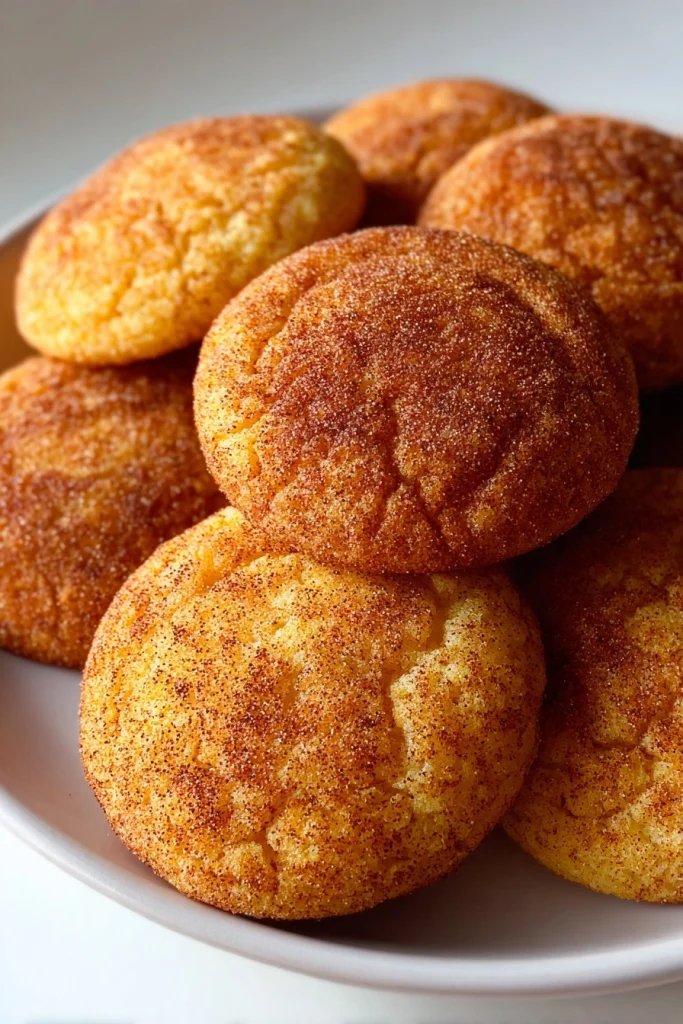 gluten free pumpkin snickerdoodle cookies