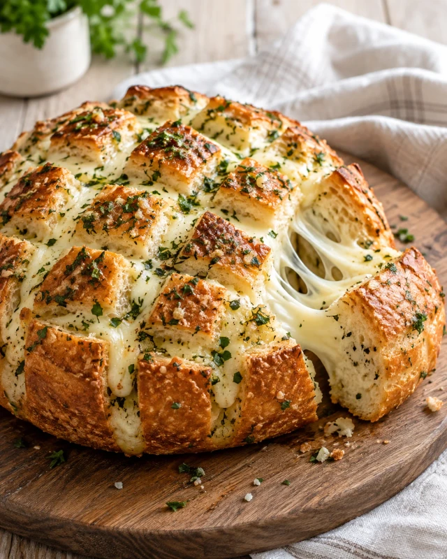 Gluten-Free Cheesy Garlic Pull-Apart Bread