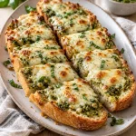 Gluten-Free Cheesy Pesto Garlic Bread