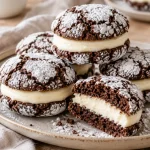 Gluten-Free Chocolate Crinkle Sandwich Cookies