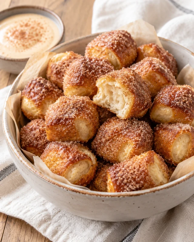 Gluten-Free Cinnamon Sugar Pretzel Bites