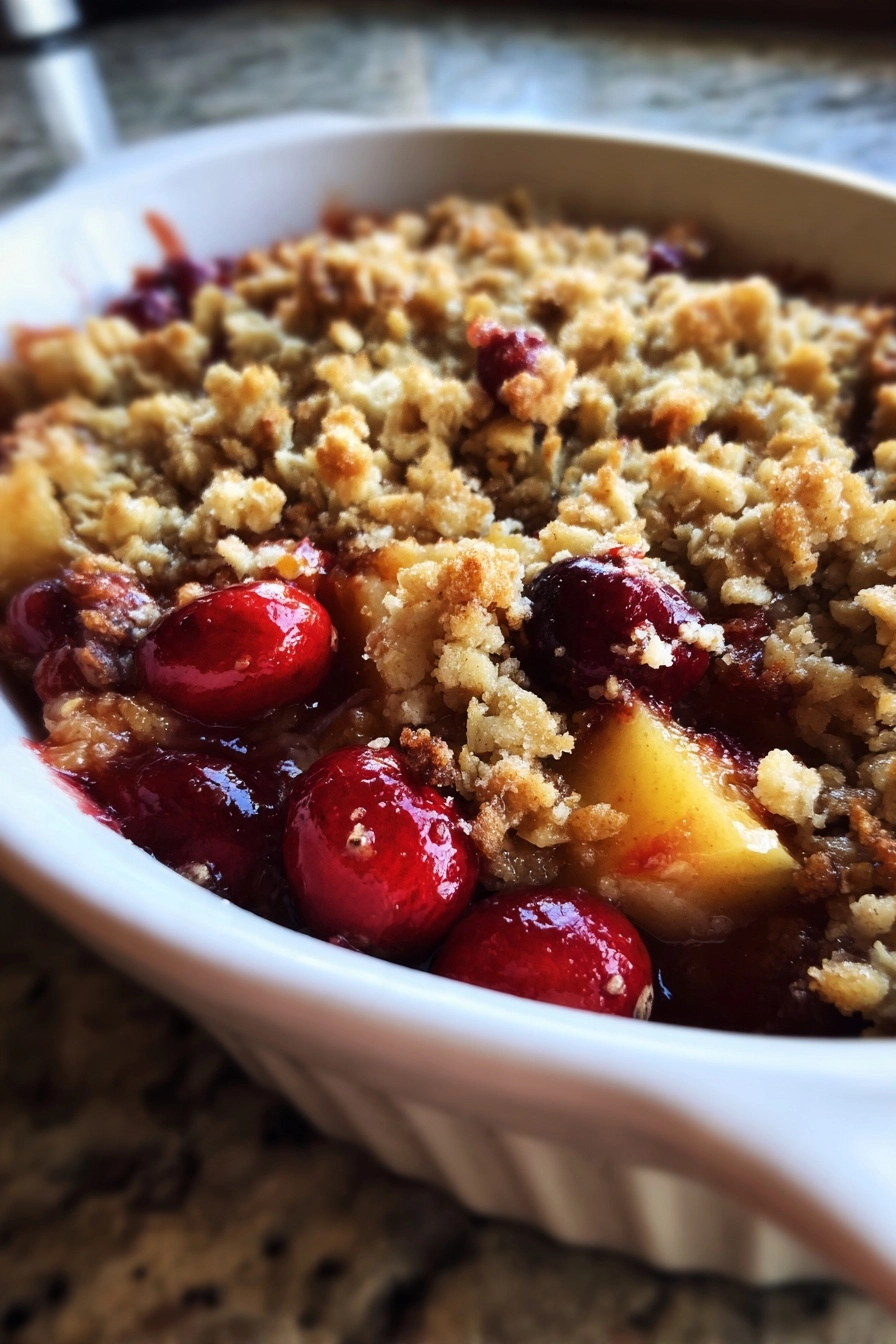 Gluten-Free Cranberry Apple Crisp for a Cozy Dessert! Gluten-Free Cranberry Apple Crisp
