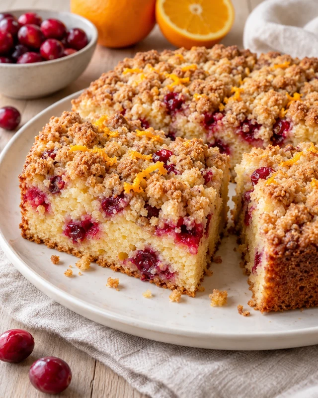 Gluten-Free Cranberry Orange Crumb Cake Delight Awaits! Gluten-Free Cranberry Orange Crumb Cake