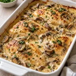 Gluten-Free Creamy Chicken and Mushroom Bake
