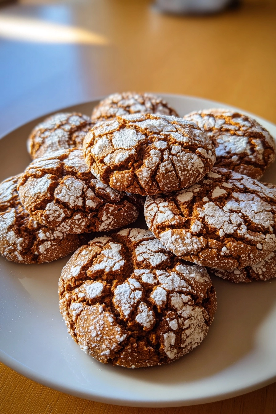 Gluten-Free Gingerbread Crinkle Cookies: A Festive Delight! Gluten-Free Gingerbread Crinkle Cookies