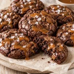 Gluten-Free Salted Caramel Brownie Cookies