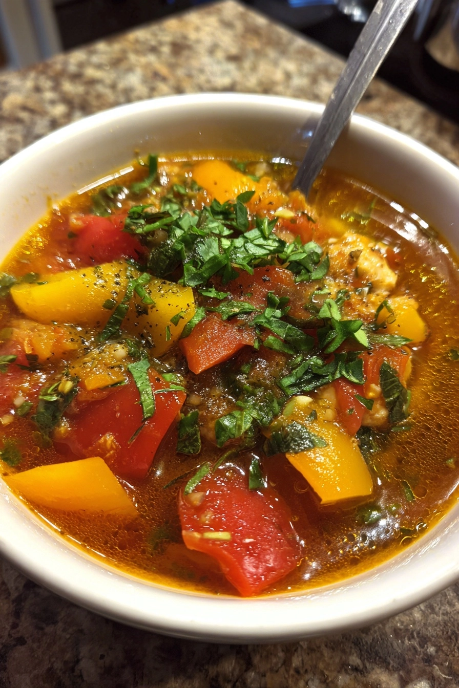 Gluten-Free Stuffed Pepper Soup: A Flavorful Delight! Gluten-Free Stuffed Pepper Soup