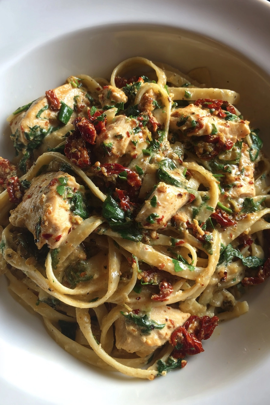 Gluten-Free Tuscan Chicken Pasta