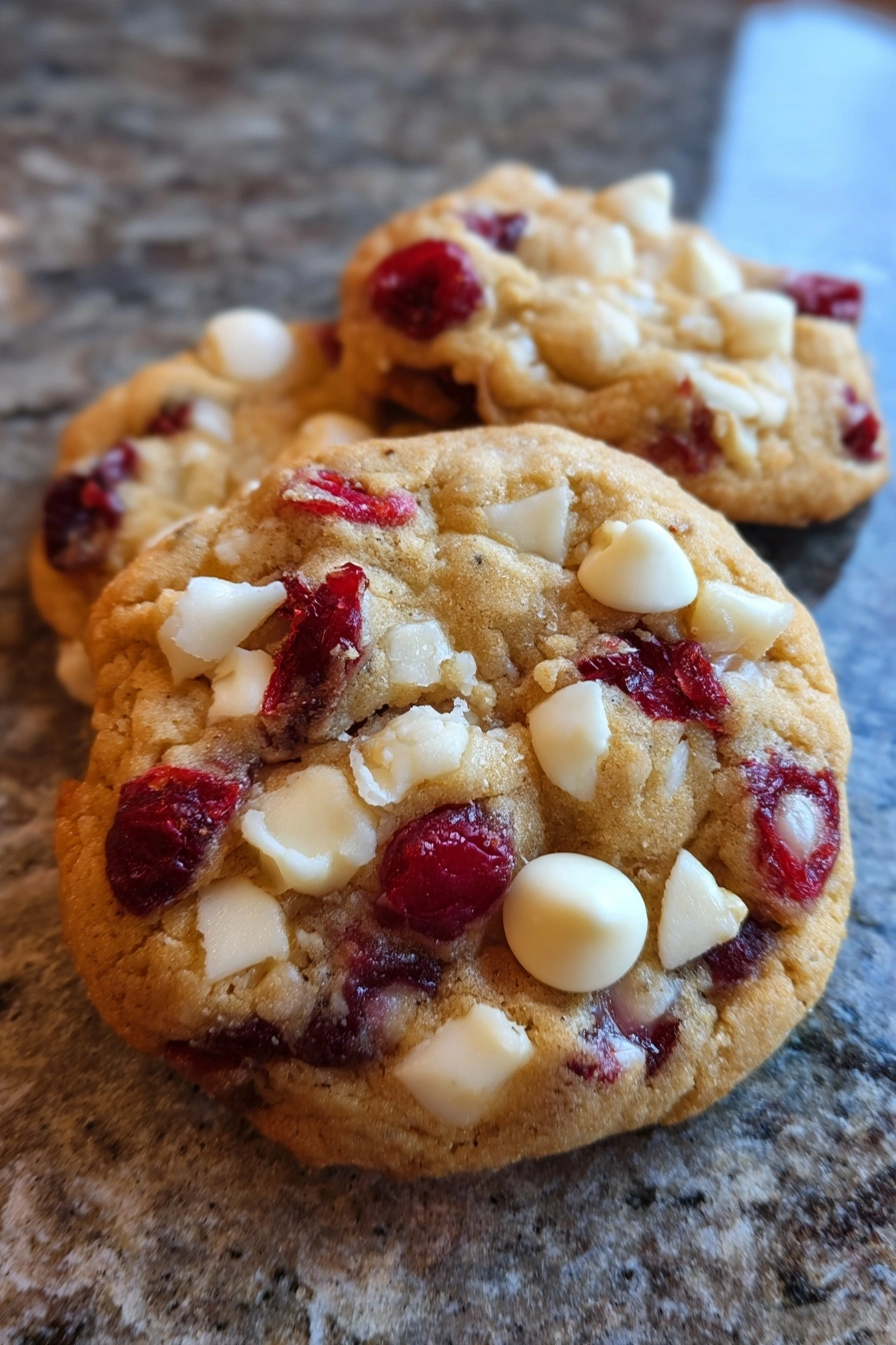 Gluten-Free White Chocolate Cranberry Cookies