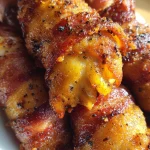 Keto Bacon Wrapped Chicken Tenders