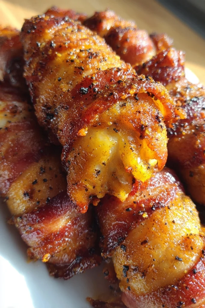 Keto Bacon Wrapped Chicken Tenders