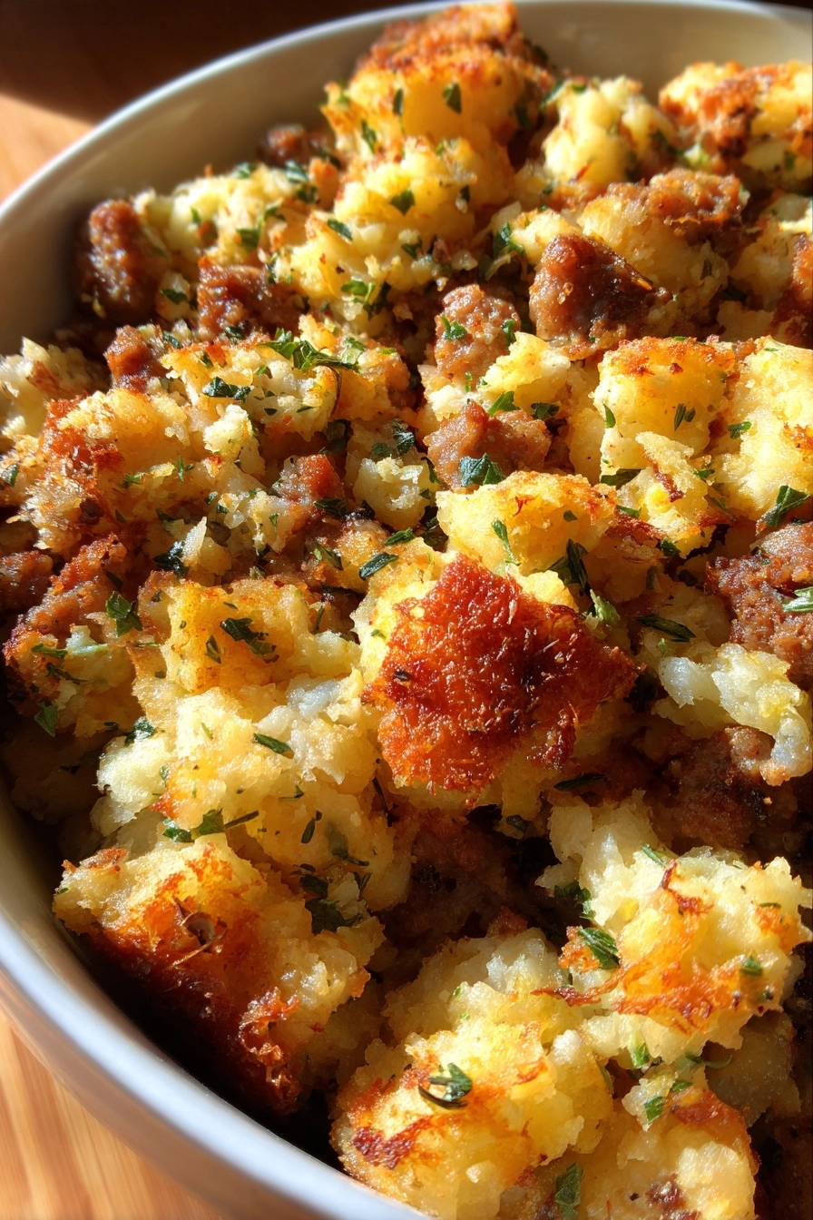 Keto Cauliflower Stuffing with Sausage: A Flavorful Twist! Keto Cauliflower Stuffing with Sausage