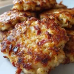 Keto Cheddar Bacon Cauliflower Patties