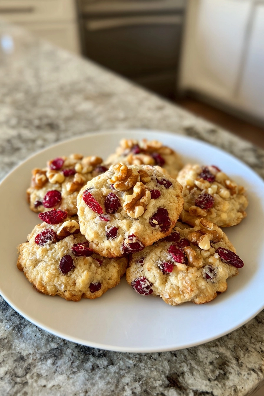 Keto Cranberry Walnut Cookies