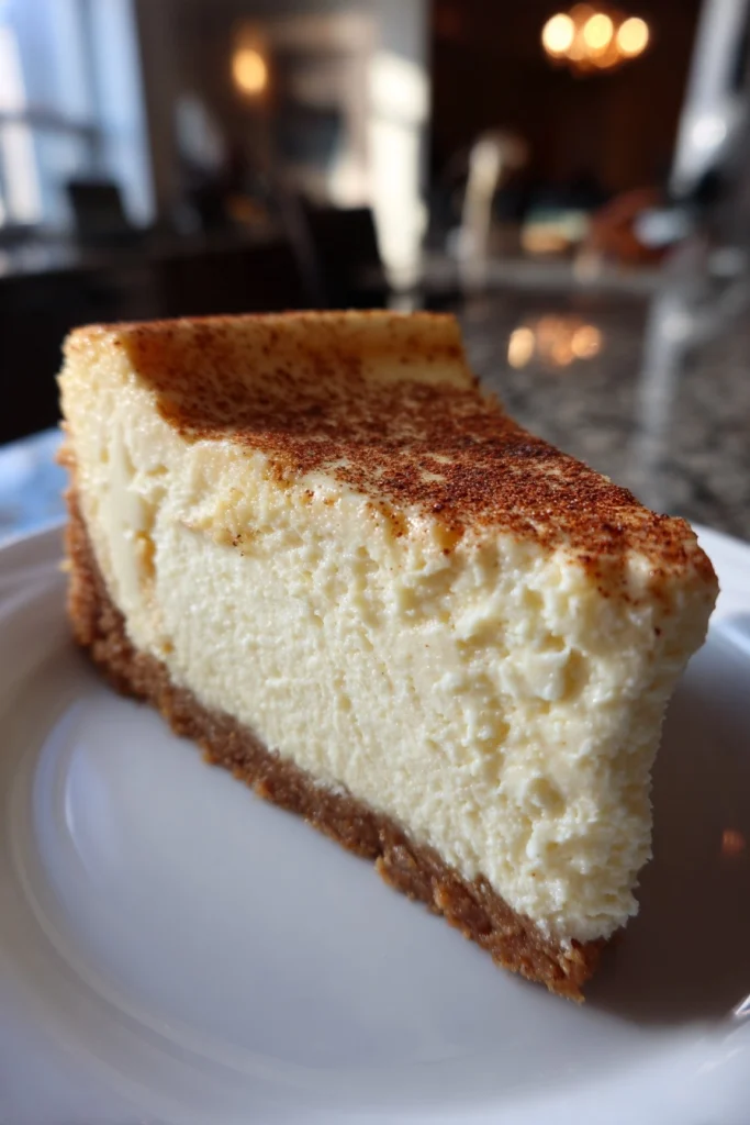 Keto Eggnog Cheesecake
