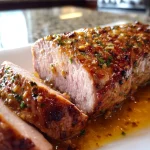 Keto Garlic Butter Pork Tenderloin