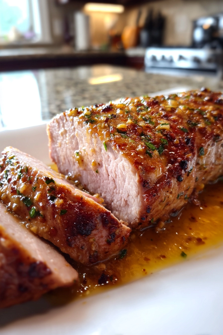 Keto Garlic Butter Pork Tenderloin