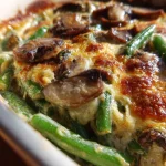 Keto Green Bean Casserole with Mushrooms