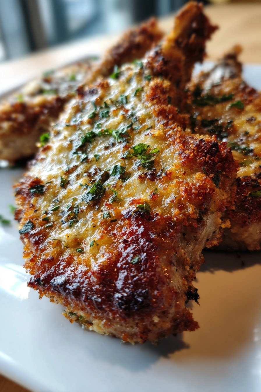 Keto Parmesan Crusted Pork Chops You Can't Resist! Keto Parmesan Crusted Pork Chops