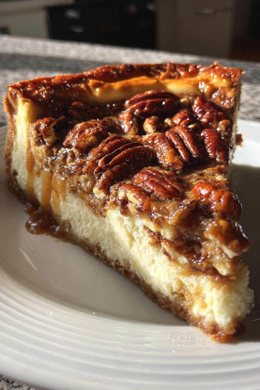 Keto Pecan Pie Cheesecake